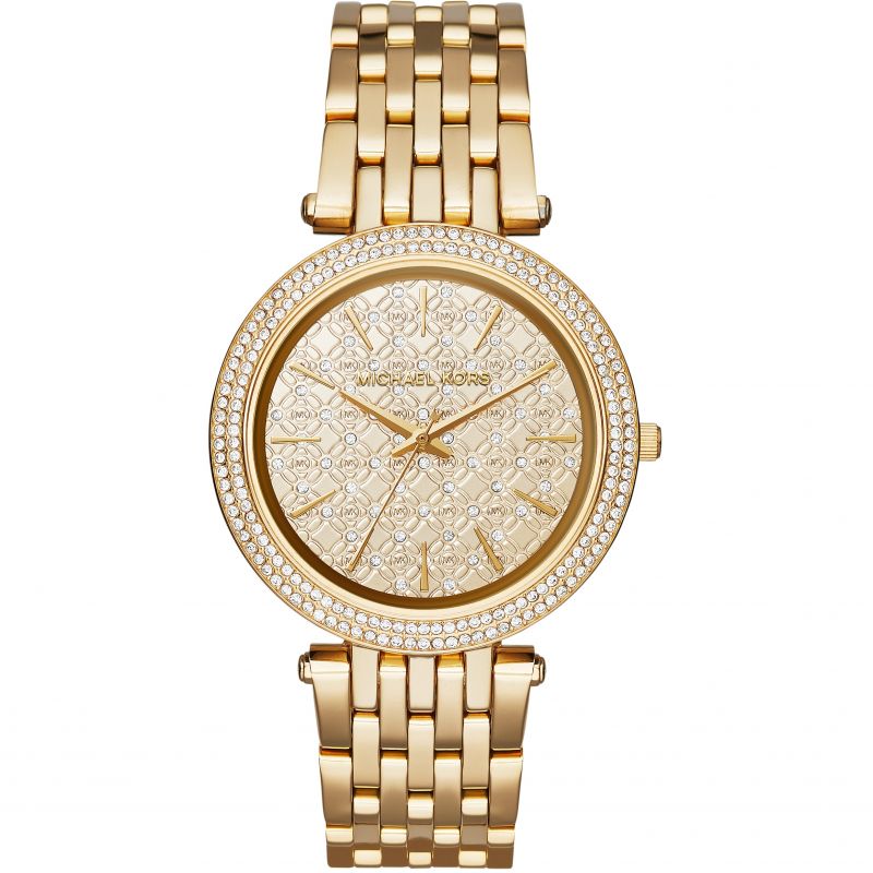 Michael Kors Ladies Darci Yellow Gold Watch - MK3398